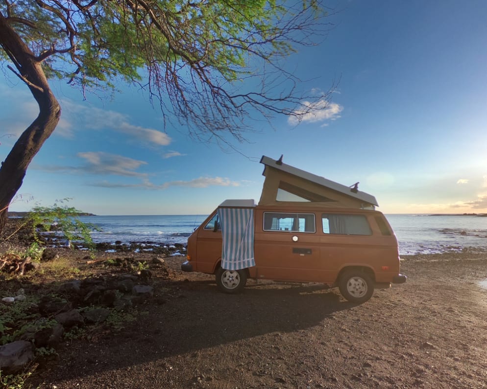 1982 VW Westfalia available for rent in Haiku Pauwela Hawaii
