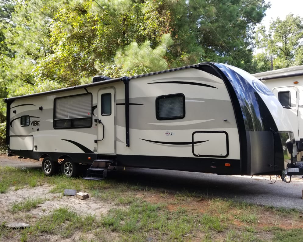 LIke new travel trailer ! Easy to tow and set up ! Very comfortable and enjoyable !