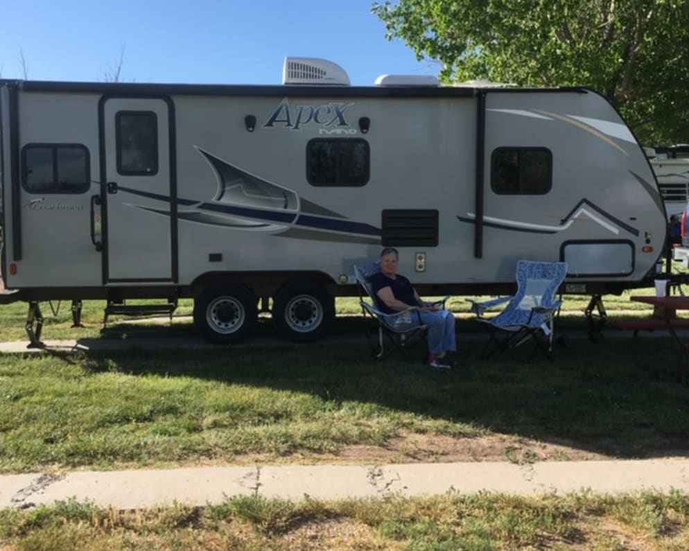 Camping at Cheney fits in small spots nicely.