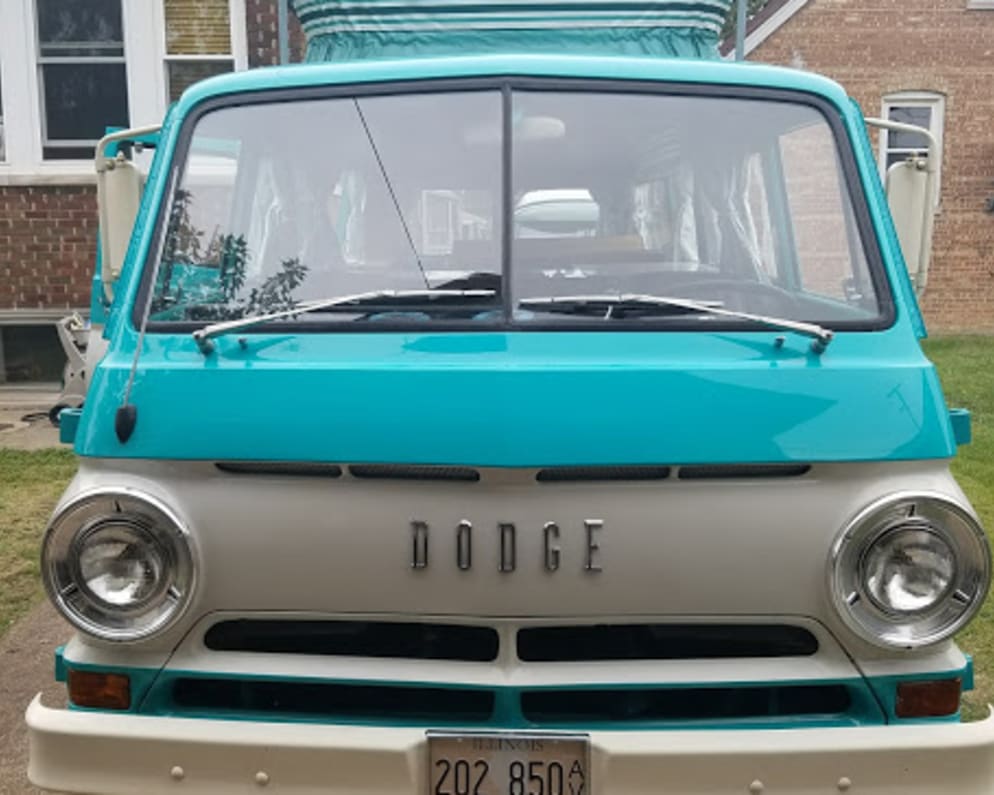 1967 Dodge A-108 Sportsman CampWagon available for rent in Chicago Illinois
