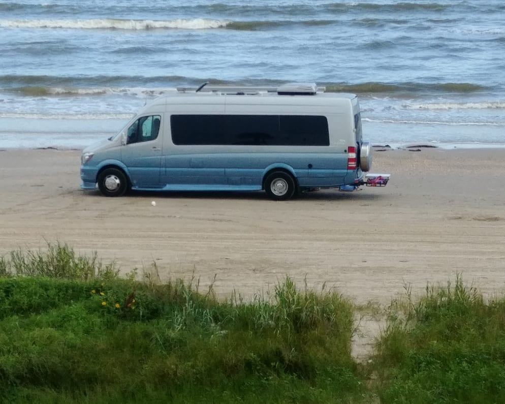 On the beach