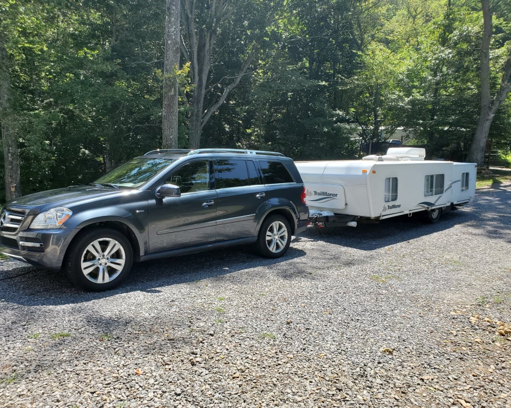 Low profile when collapsed for easier towing.  Delivery available up to 75 miles from Asheville, NC. 