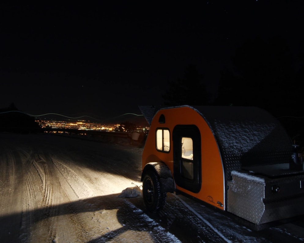 2015 TC Teardrops 4x8 custom available for rent in Whitefish Montana