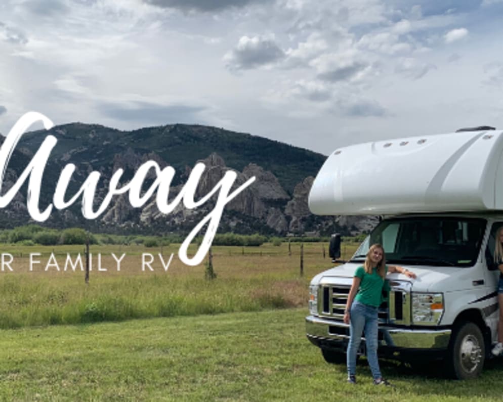 Get away with our family RV, Guinevere.