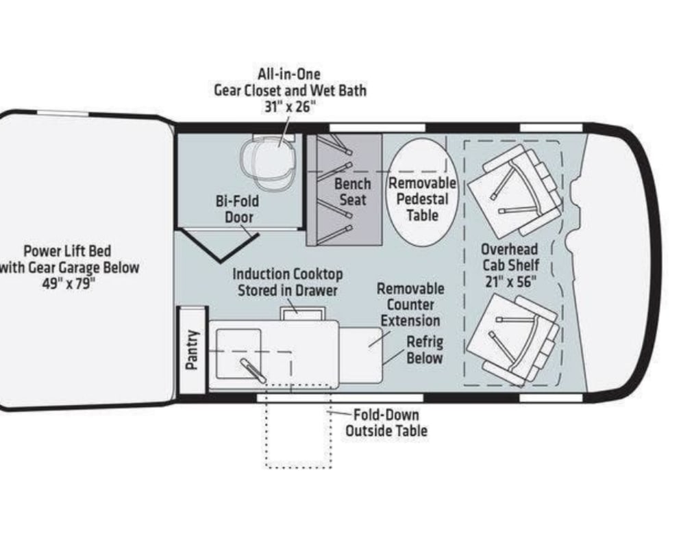 2021 Winnebago Revel Class B for rent in Tujunga California