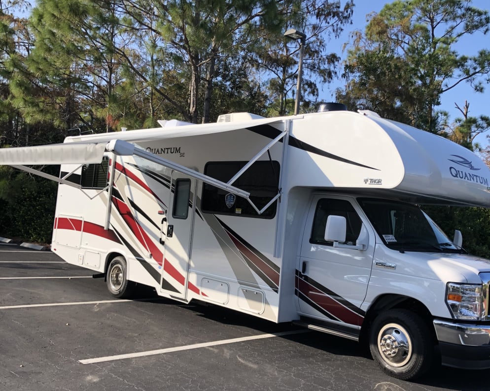 Perfect polished exterior. Easy power awning and new tires with Tyron Blow out protection. 