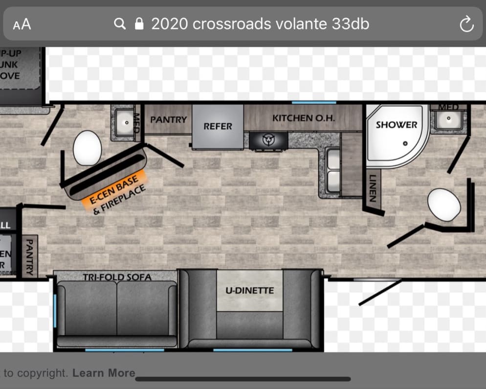 2020 crossroads Volante Travel Trailer for rent in Muskegon Michigan