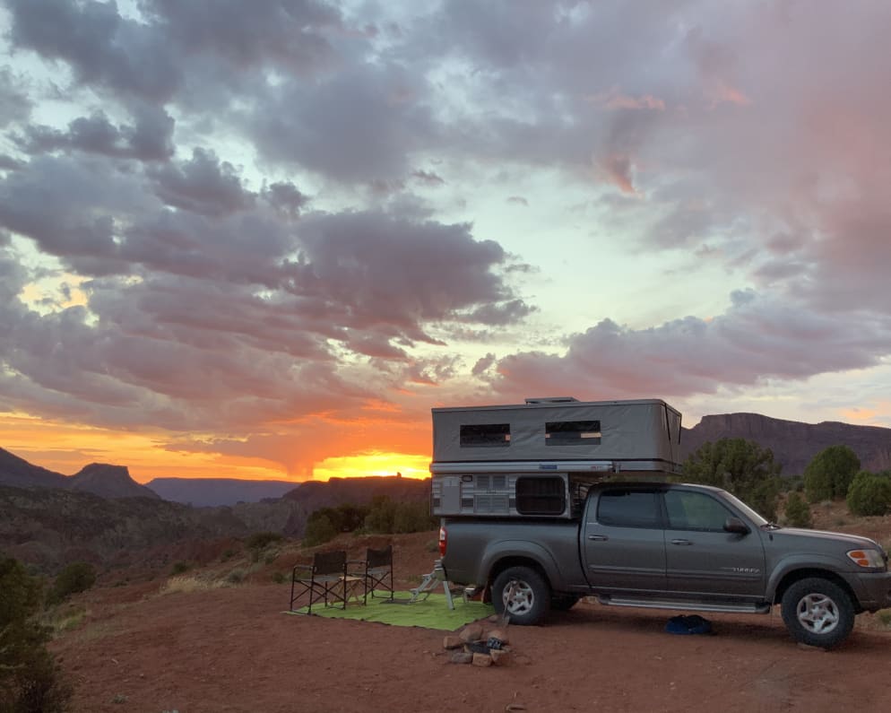 Get off of the beaten path with this 4x4 pop top camper. Dry camp deep in the National Parks, Forests and State Lands. Self contained, &amp; lightweight.