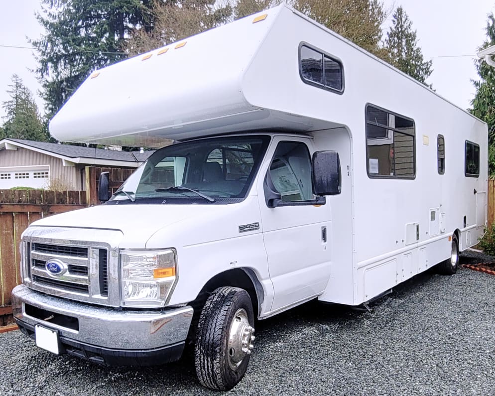 Front view of the RV