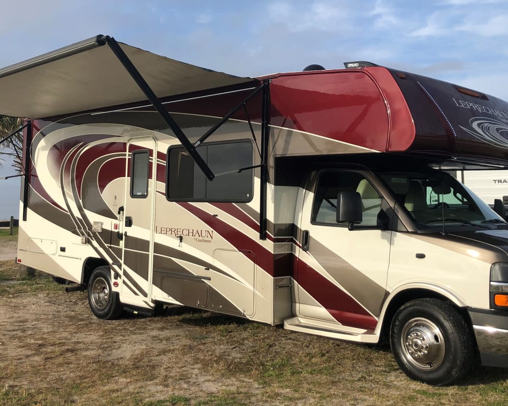 Awning with LED lighting