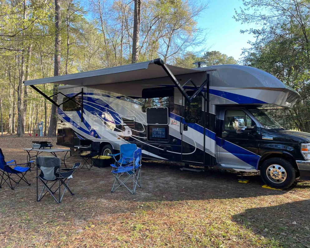 Be the talk of the campground in this colorful RV.  Renters have talked about how people are constantly asking about it at the campground.