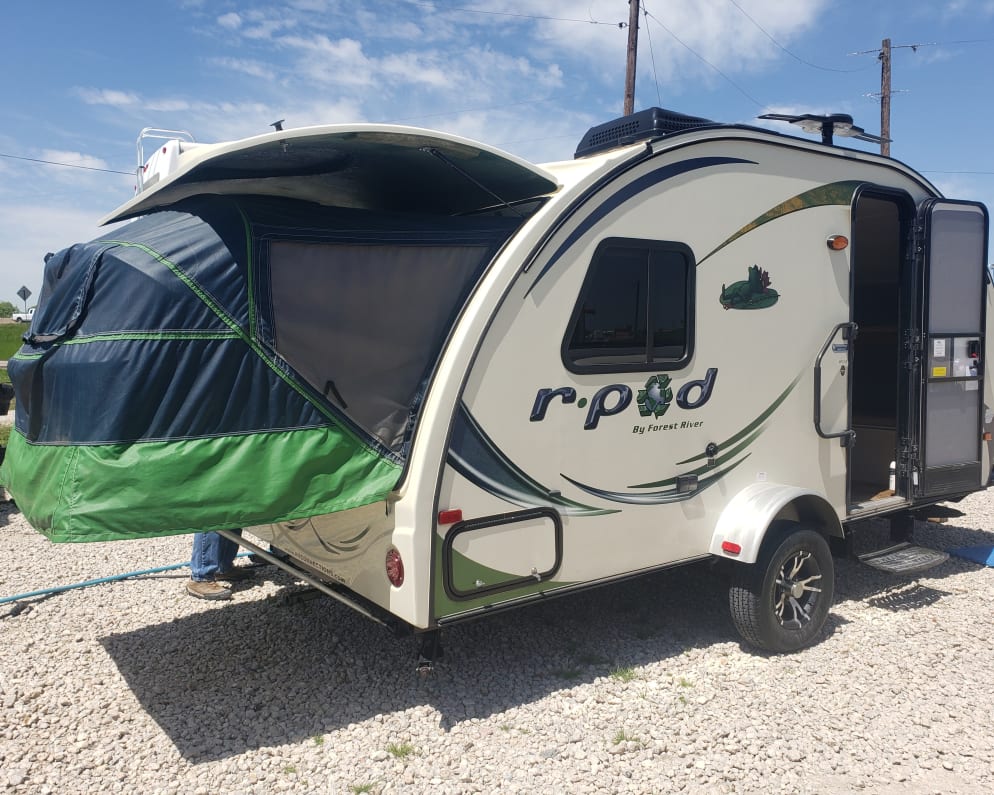 Popout camper tent.