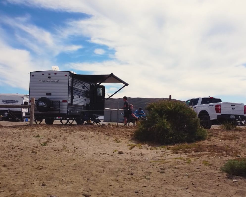 Some great camping near the beach