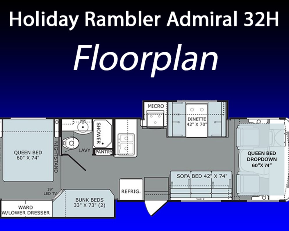 2016 Holiday Rambler Admiral available for rent in Jacksonville Florida