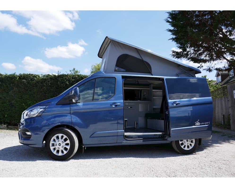 2022 Ford Transit Custom 2+2 berth Pop Top, Manual available for rent in Inverness Inverness