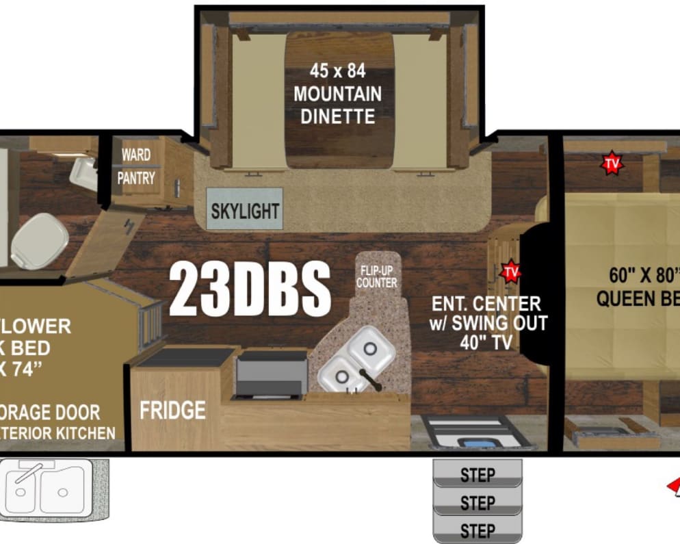2022 Outdoors RV 23DBS Travel Trailer for rent in Gilroy California