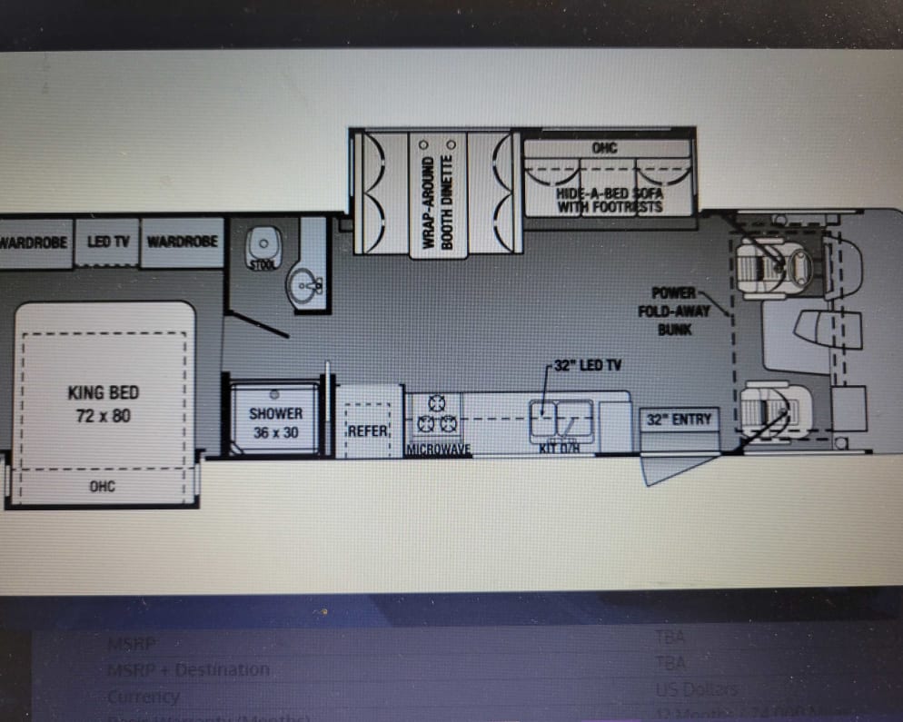 2015 Forest River Fr3 Class A for rent in Denham Springs Louisiana