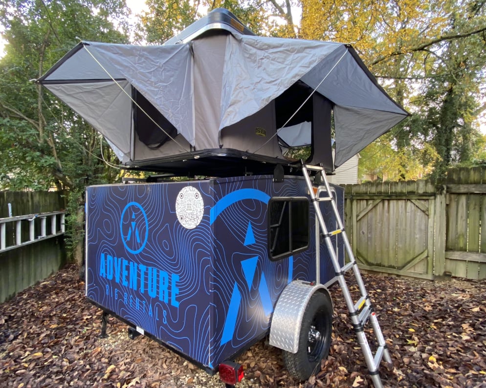 Now with a roof top tent to sleep up to 4 people.