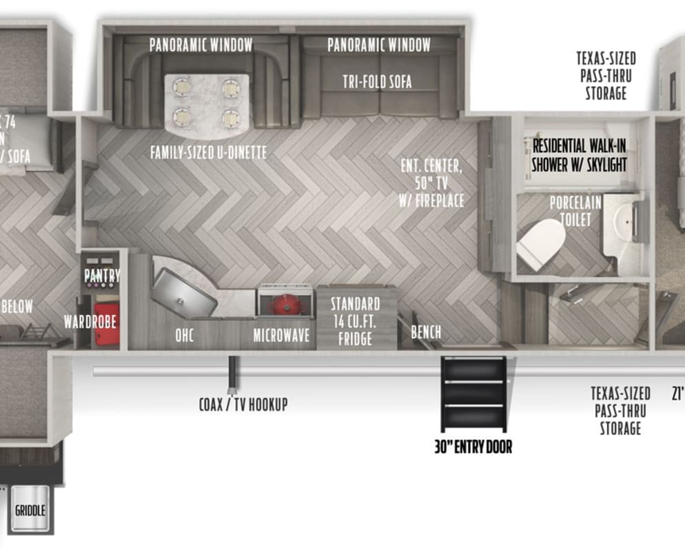 2021 Forest River Wildwood Heritage Glen Fifth Wheel for rent in La Vista Nebraska