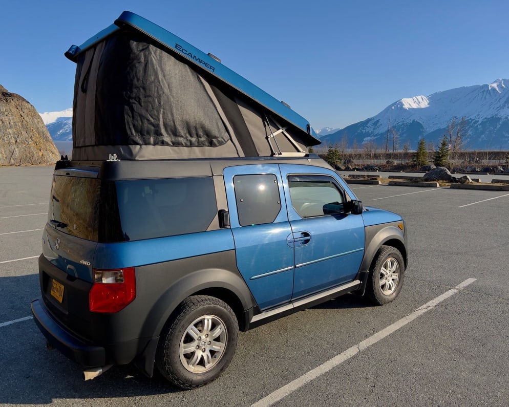 2008 Honda Element Ecamper available for rent in Anchorage Alaska