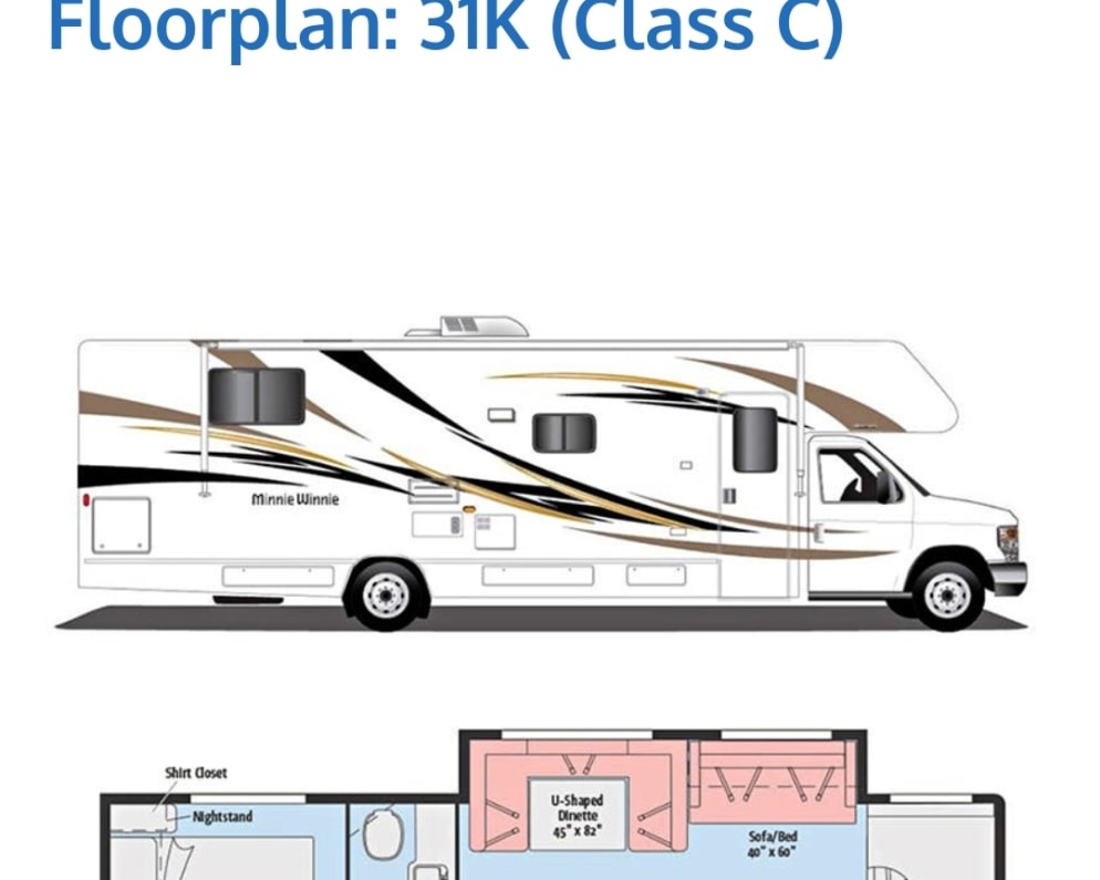 2016 Winnebago Minnie Winnie available for rent in Shawnee Oklahoma