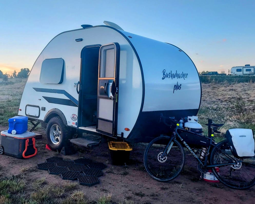 Just pull in your campsite and sleep in. The rear stabilizers are optional to minimize trailer sway.