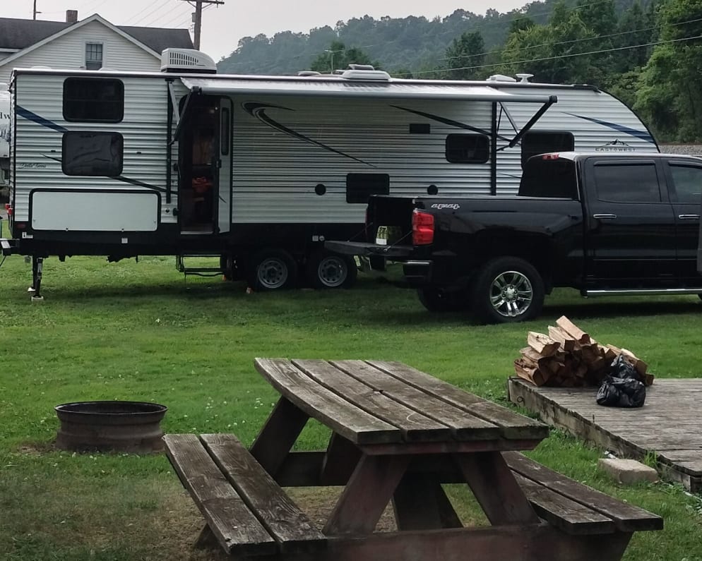 At the campsite with the 1/2 ton truck to haul it.
Wolford&#39;s Landing, Sciotovill, Ohio