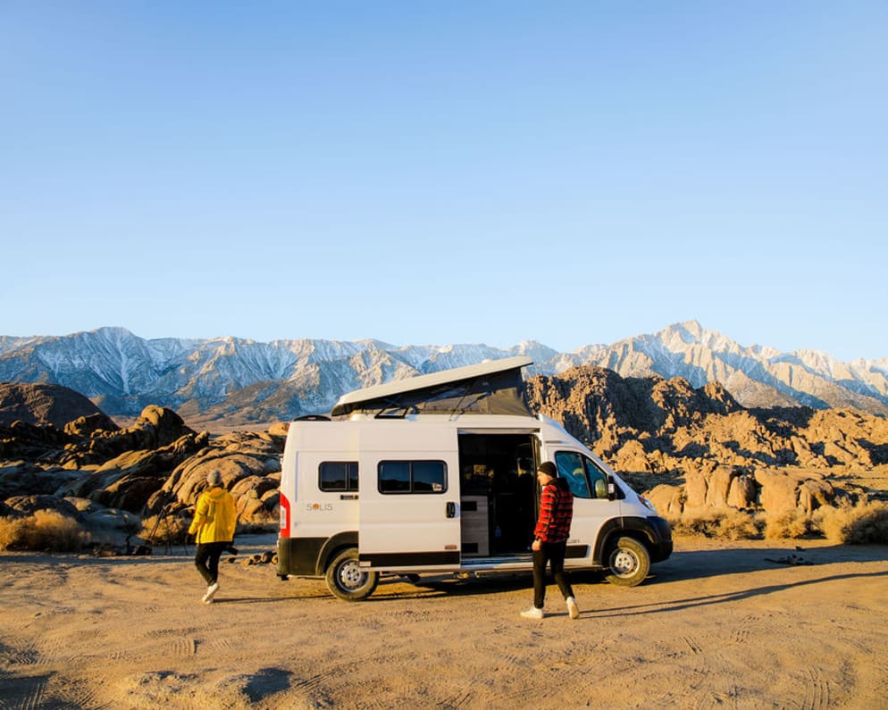 2021 Winnebago Solis 59P Campervan Camping at Valley of Fire State Park