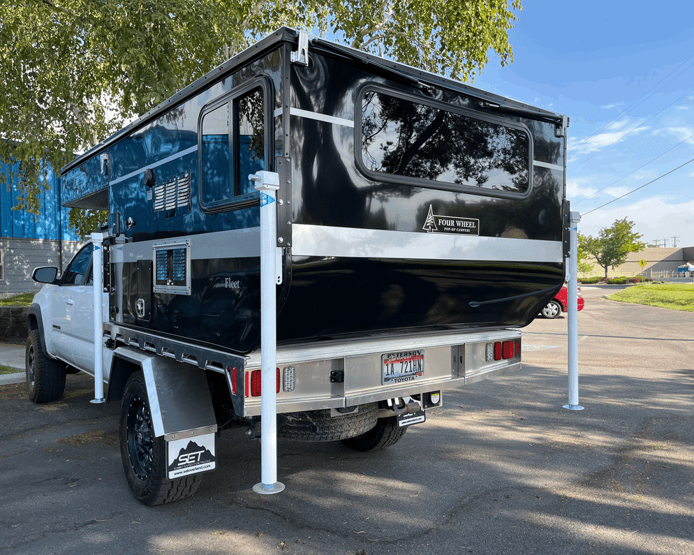 2022 Four Wheel Campers 2018 Tacoma with 2022 Fleet Flatbed Truck Camper for rent in Boise Idaho