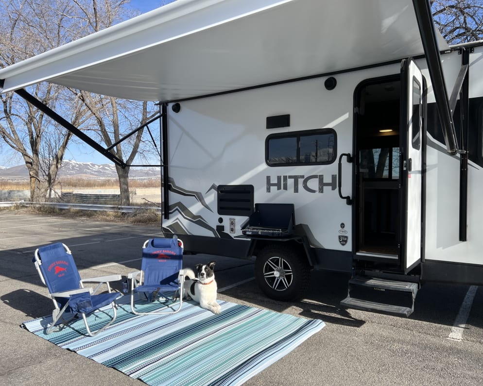 Exterior - rental includes (4) exterior chairs, rug, and exterior grill w/ propane tanks - Dog not included ;)