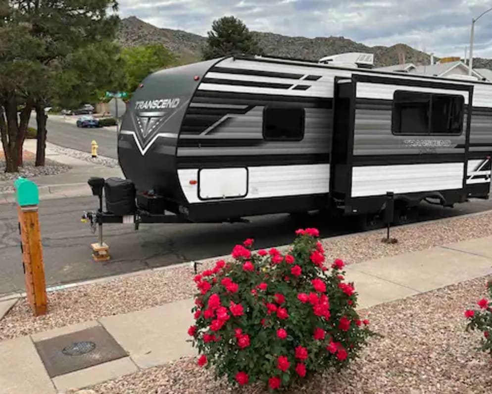 Full RV view at pickup location 