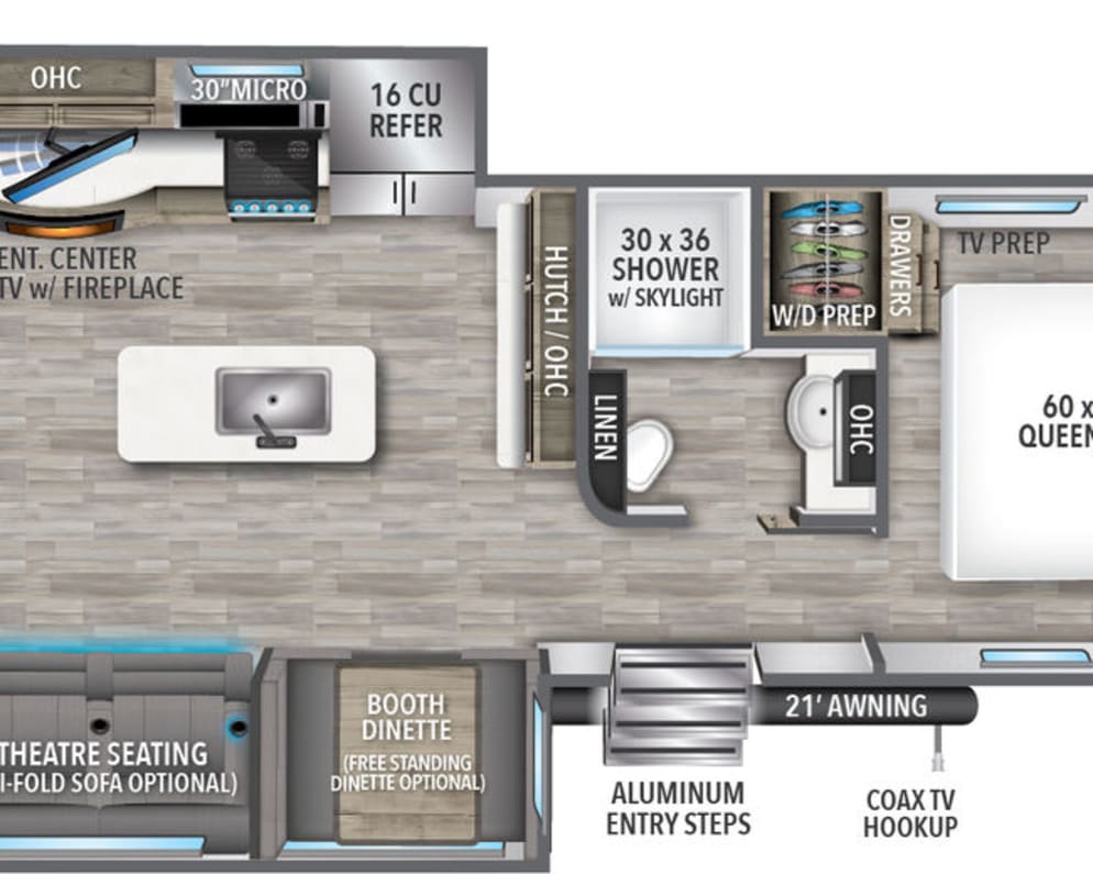 2022 Travel Trailer RV for Rent in New Ulm, Texas