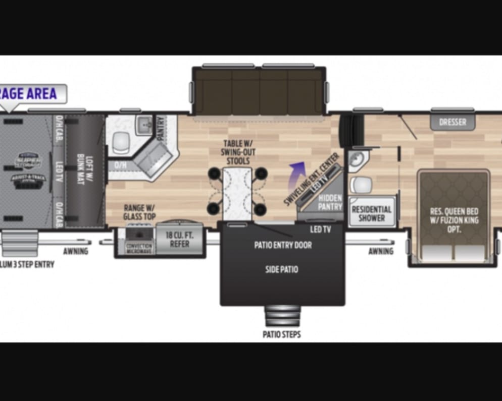 2021 Keystone RV Fuzion Toy Hauler available for rent in Earp California