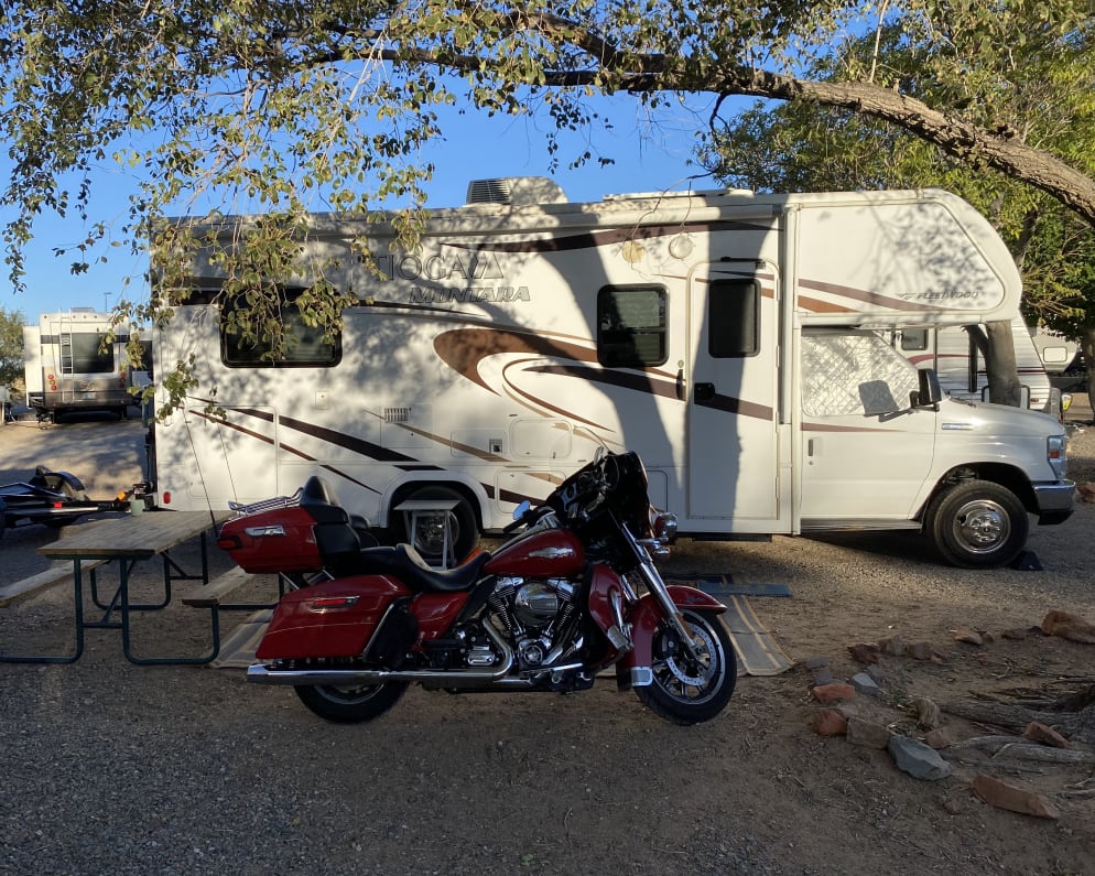 Exterior at a campsite.