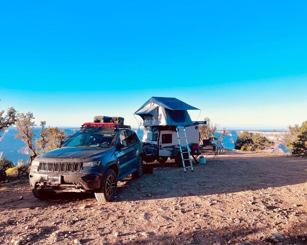 The north rim of the Grand Canyon is reached by a 3 hour off-road trail. 