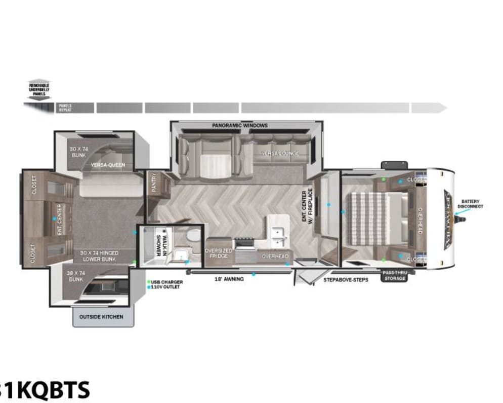 2024 Forest River 31KQBTS available for rent in Columbia Missouri