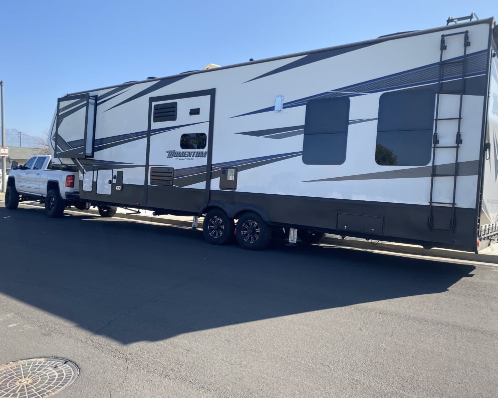 2018 Grand Design Momentum Toy Hauler available for rent in Chino California