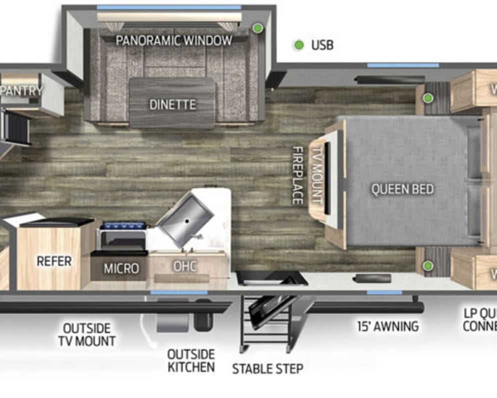 2023 Cherokee Grey Wolf Black Label  by Forest River for rent in 04103