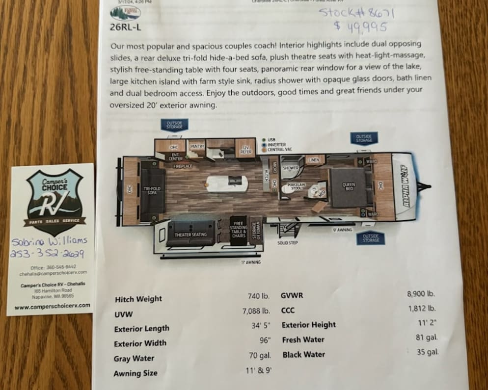 2022 Travel Trailer RV for Rent in Haslet, Texas