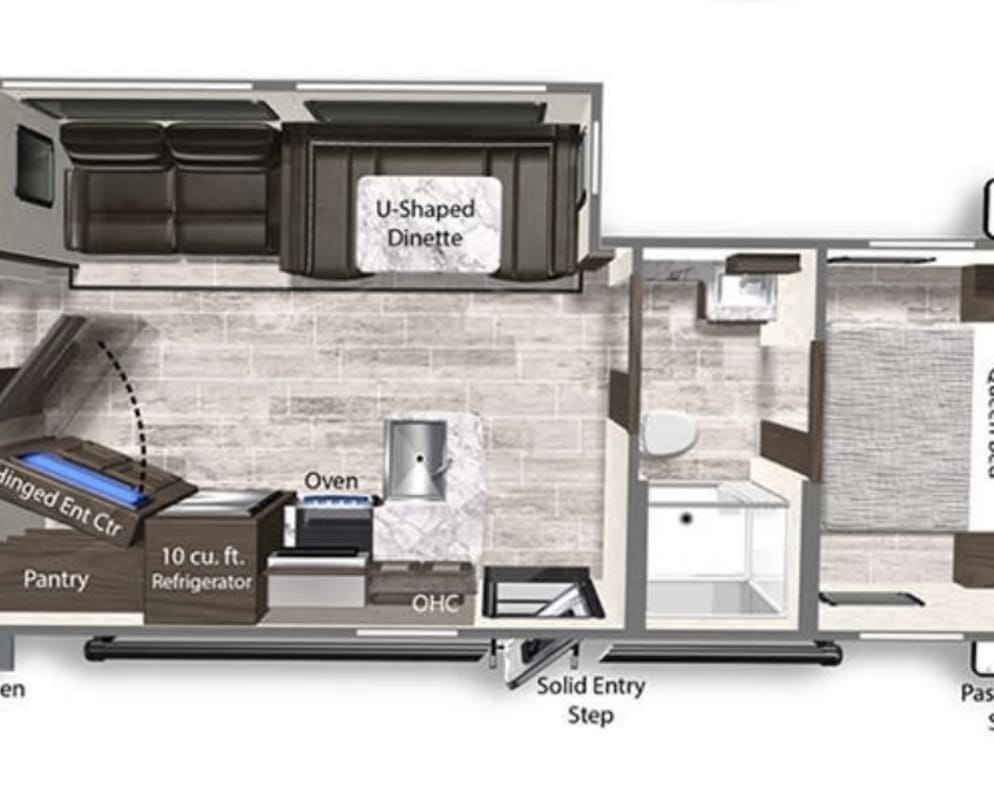 2022 Dutchmen Kodiak Ultra Lite Travel Trailer for rent in Ludington Michigan