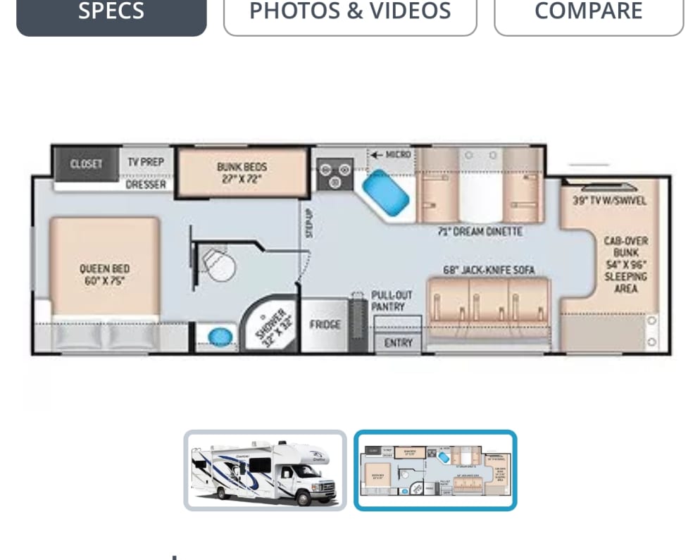 2022 Thor Chateau Class C for rent in Snohomish Washington