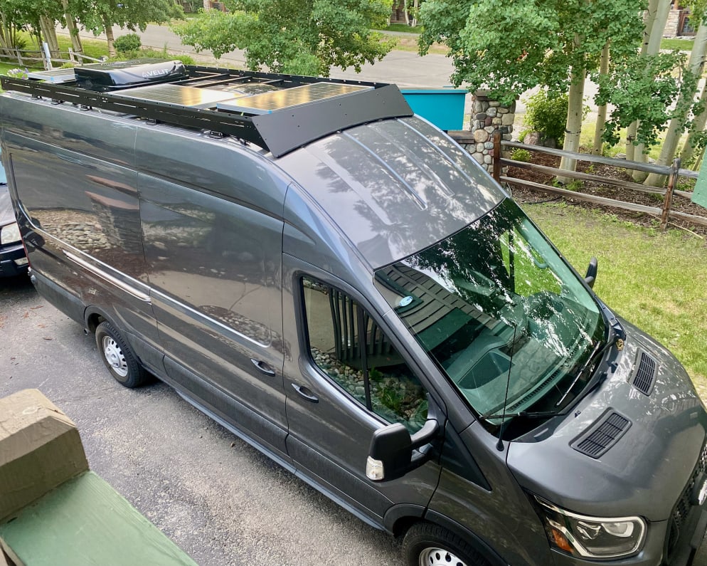 2023 Ford Transit Class B for rent in Frisco Colorado