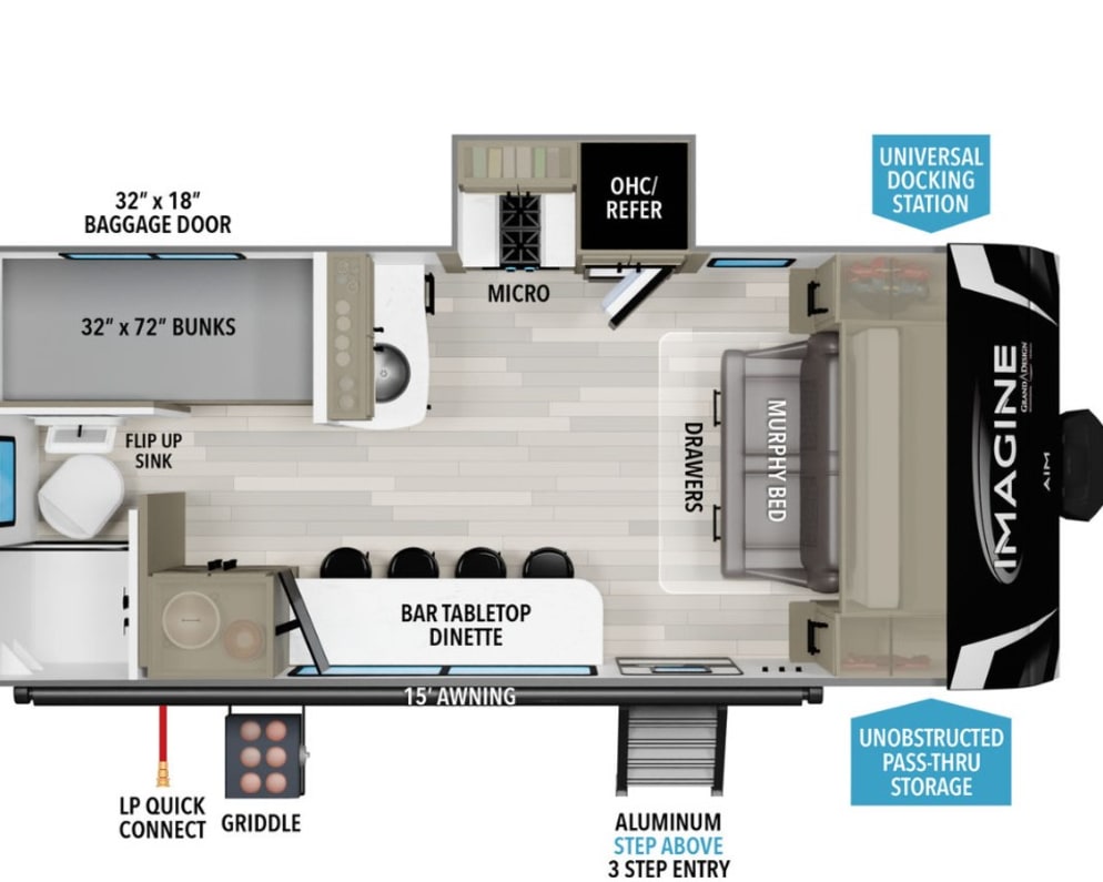 2024 Grand Design Imagine AIM Travel Trailer for rent in Rocklin California