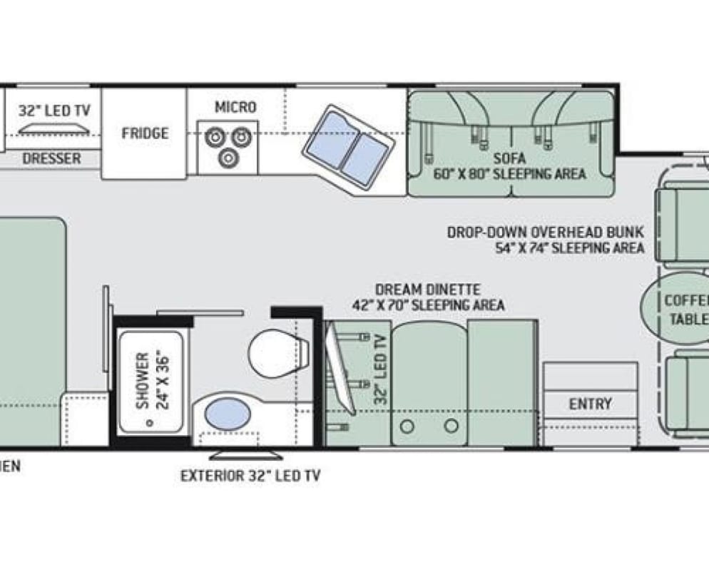 2018 Thor Windsport Class A for rent in Lafayette Louisiana