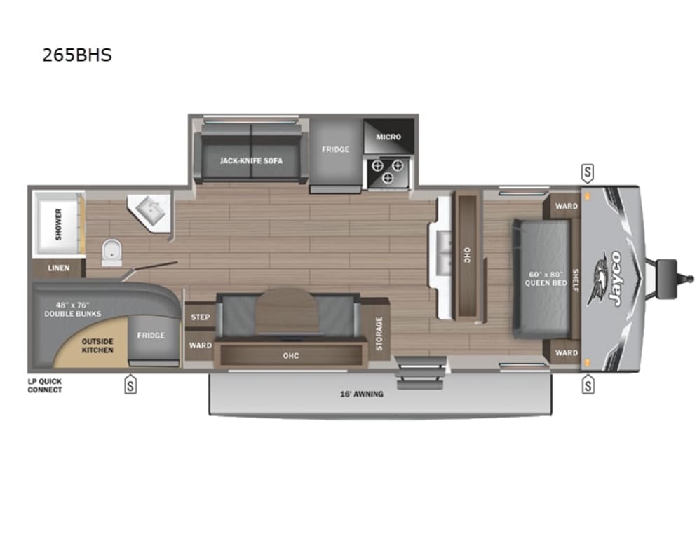 2025 Jayco 265BHS Travel Trailer for rent in Fort Myers Florida