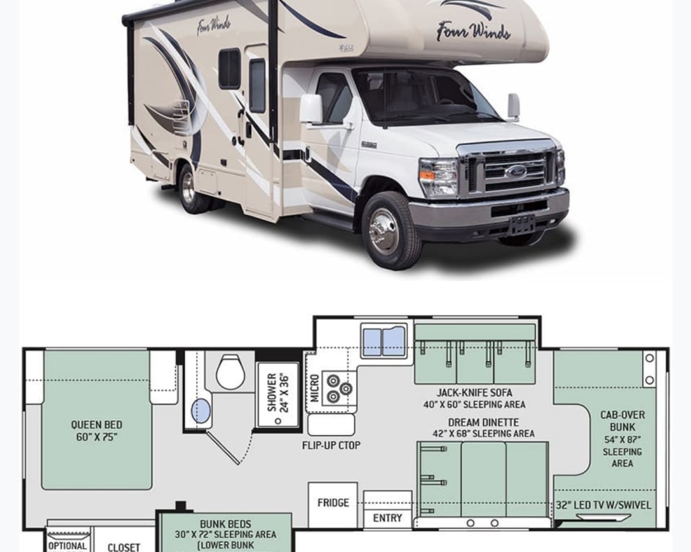 2018 Thor Four Winds available for rent in Paris Ontario