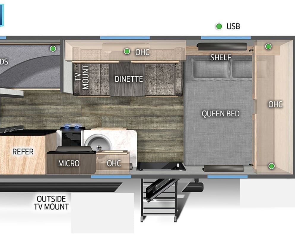 2025 Forest River 17' Bunkhouse