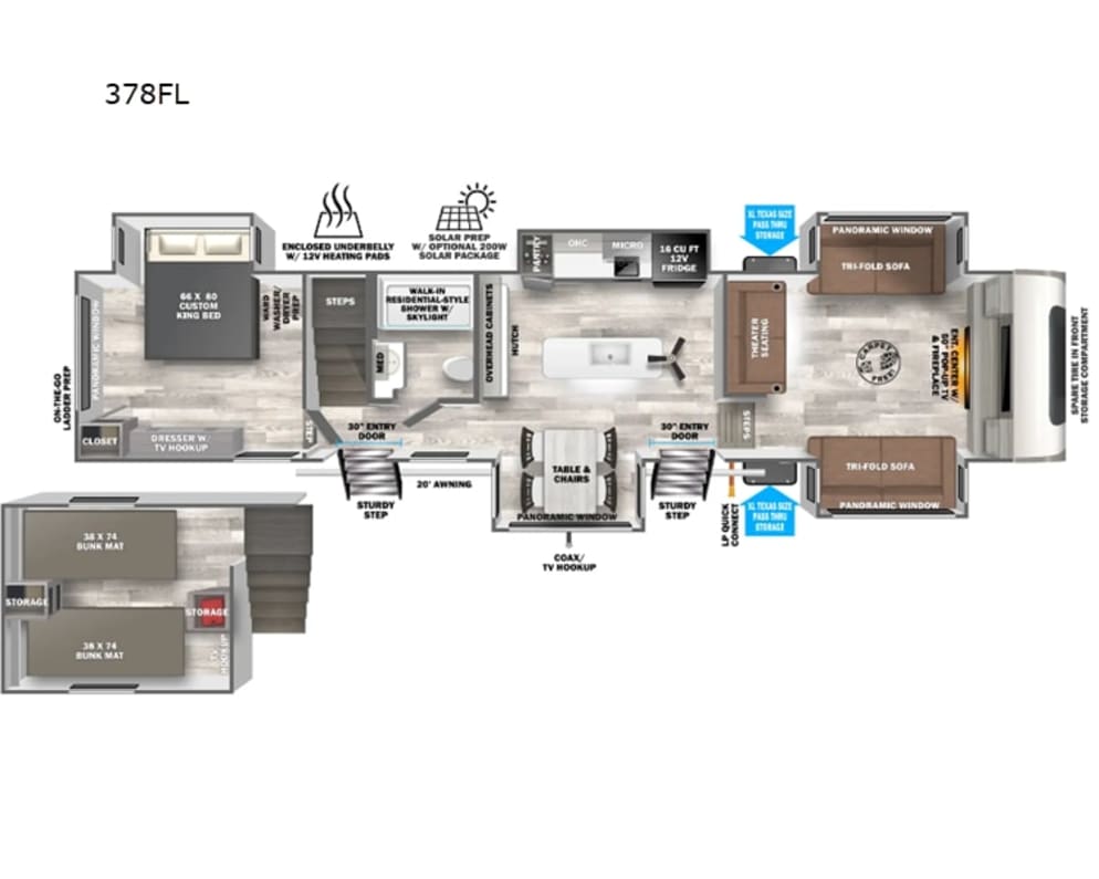 2022 Forest River Salem Hemisphere Fifth Wheel for rent in Loa Utah