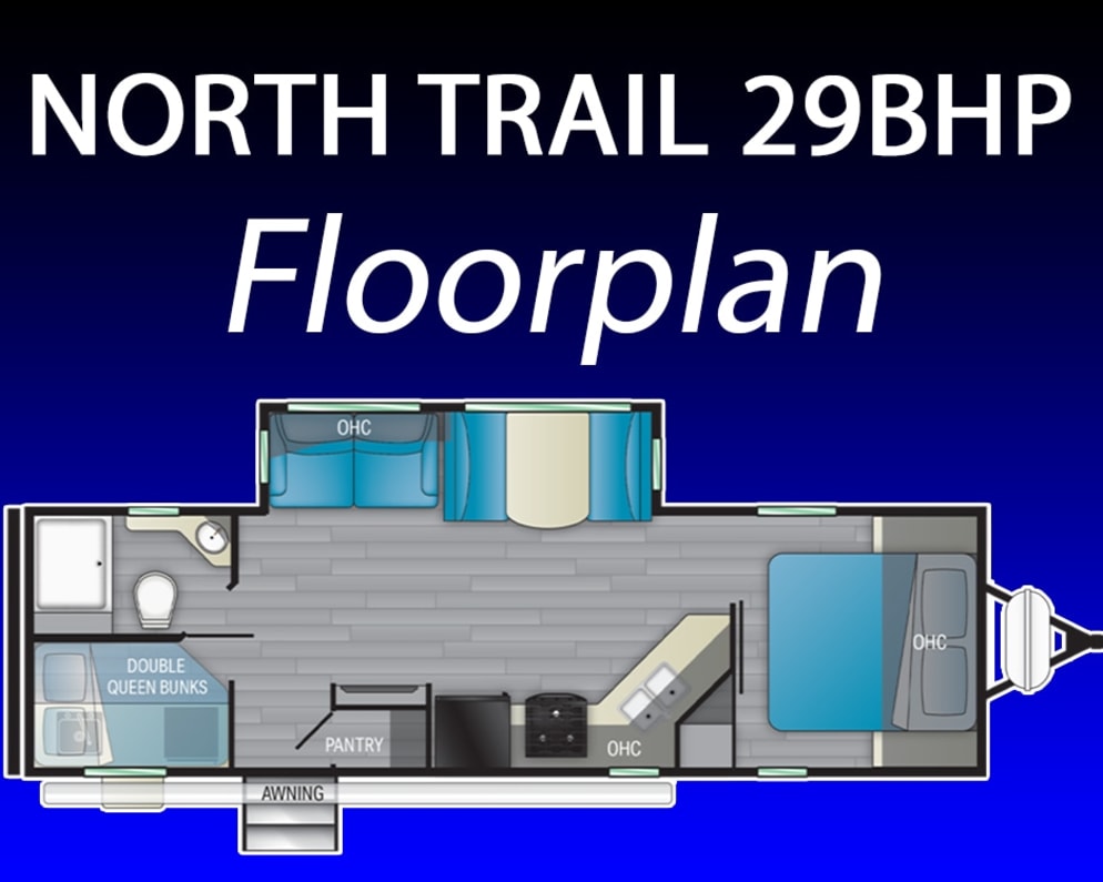 2022 Heartland North Trail 29BHP available for rent in Jacksonville Florida