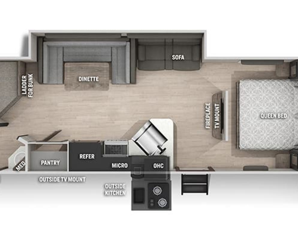 2021 Forest River Cherokee Grey Wolf Travel Trailer for rent in Laporte Minnesota